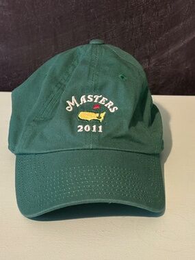 Masters 2011 Augusta Golf Hat American Needle Green Adjustable Strap Cap